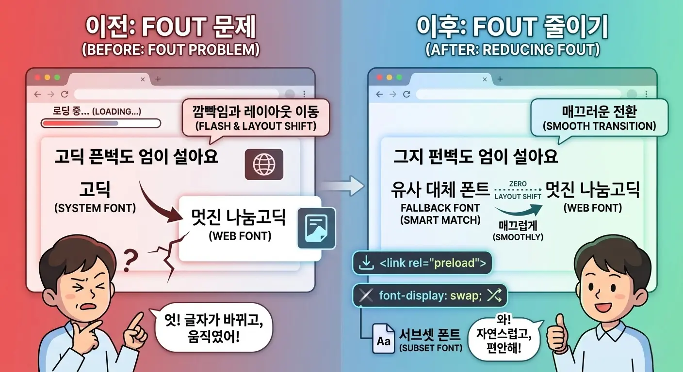 블로그 폰트 최적화 — 11,172자의 무게 '줄이기'