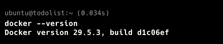Docker 설치 완료
